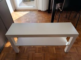 Langer Tisch weiss mit Ablage guter Zustand
