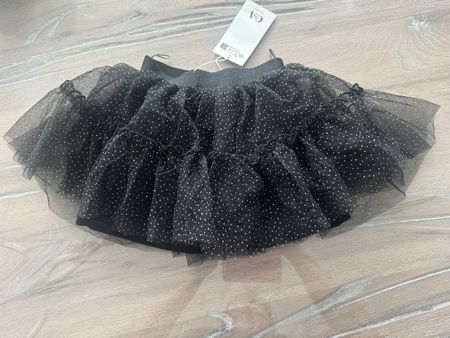 NEU Tüllrock C&A schwarz mit Glitzer Grösse 92 u. Etikette🖤