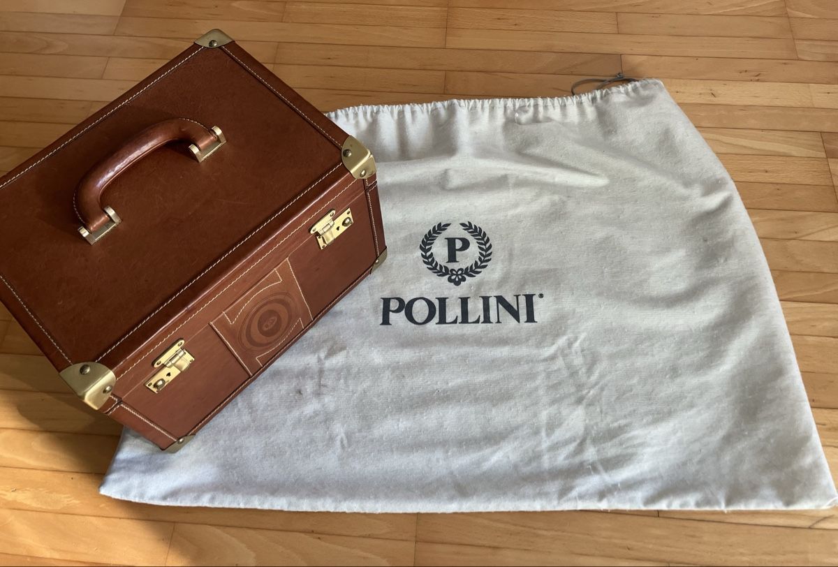 Valigie: Leder Pollini Beauty Case – Usato da Winterthur venduto da RoMaLitto