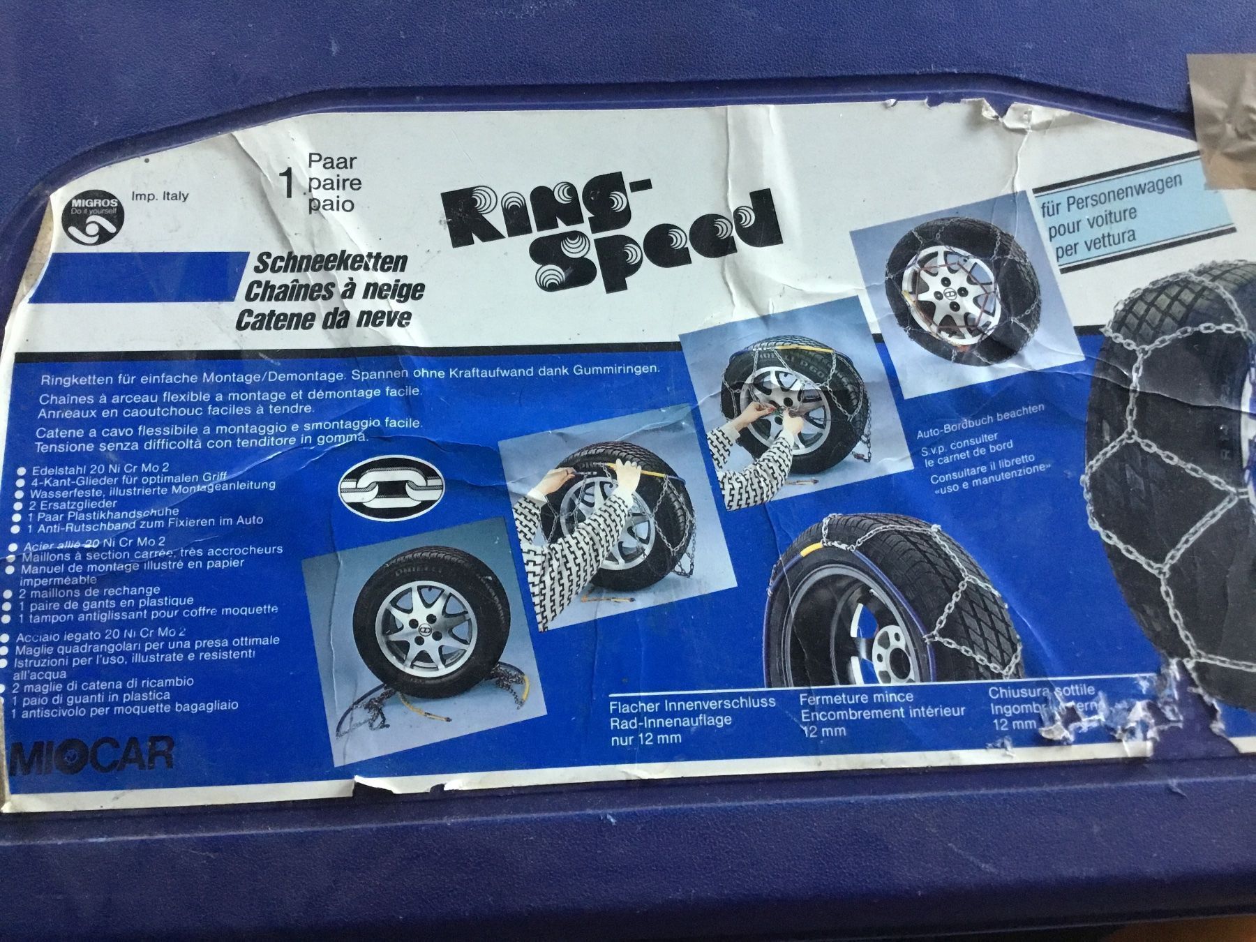 Catene da neve: Schneeketten Ring Speed 14 – Nuovo e nell'imballaggio originale da Bonaduz venduto da Schnueff0