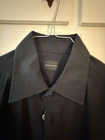 Camicia Gazzarrini nera taglia M in cotone Made in Italy