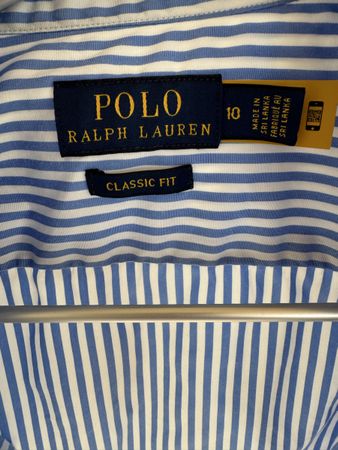 Bluse Polo Ralph Lauren gestreift Classic Fit Grösse 10