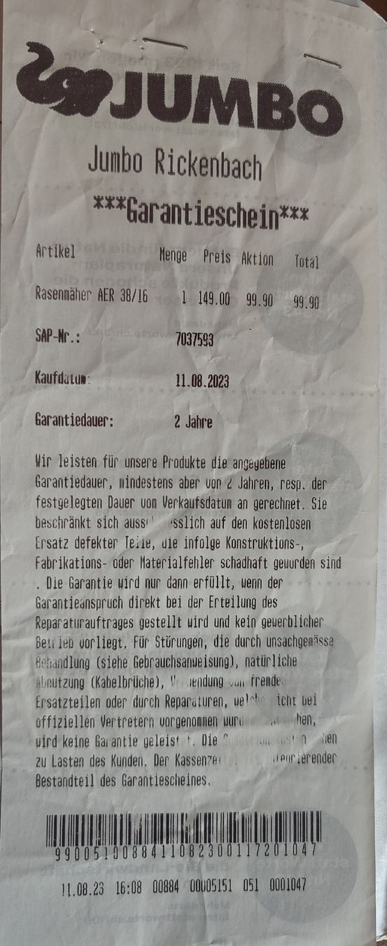 Tagliaerba: Elektro Rasenmäher AYCE – Nuovo (secondo la descrizione) da Gross venduto da denisebaumann1 3