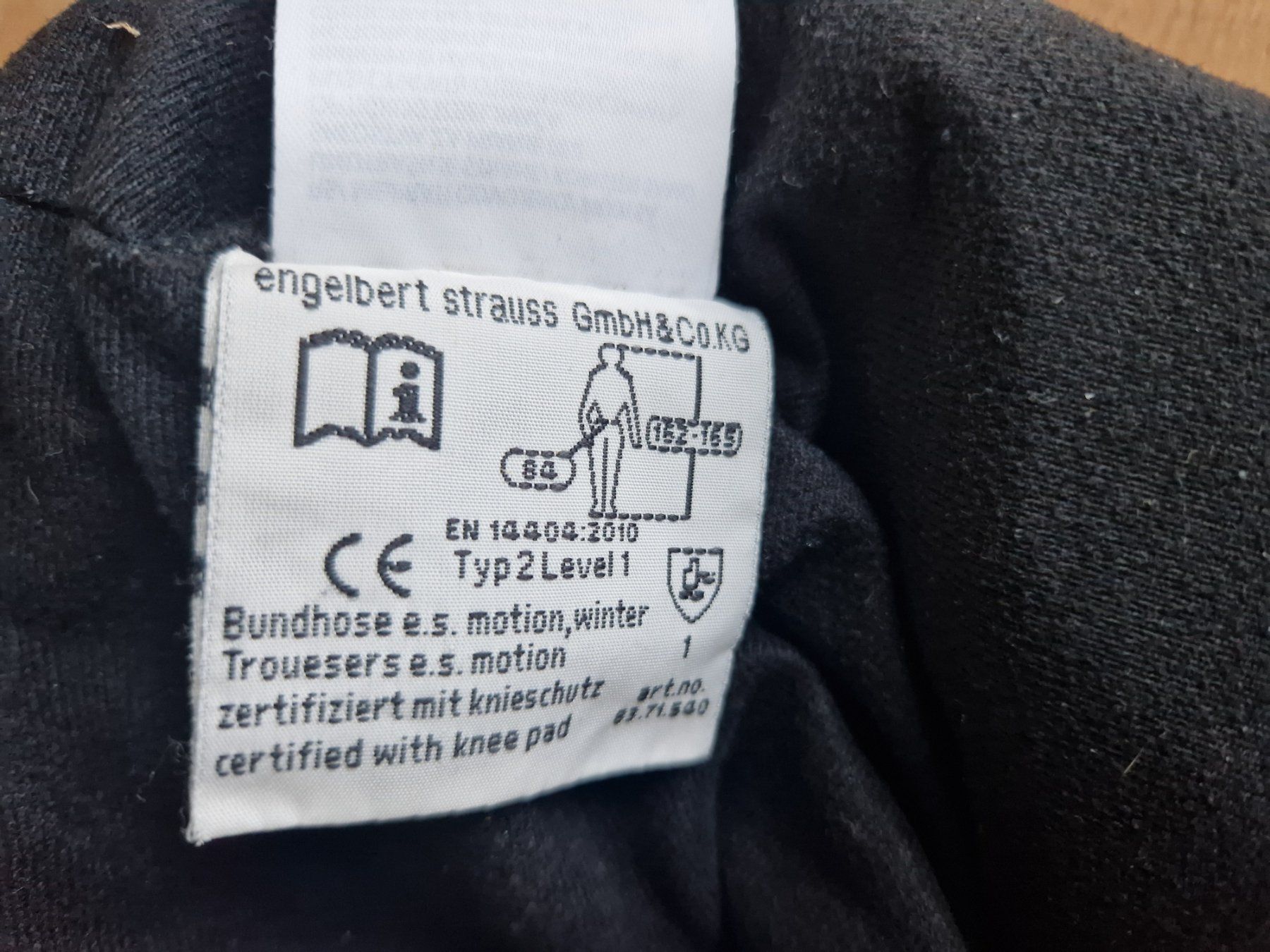 Engelbert Strauss Pantaloni: Arbeitshose Engelbert Strauss Motion Winter Gr. S – Usato da Rothenburg venduto da Transat2 5
