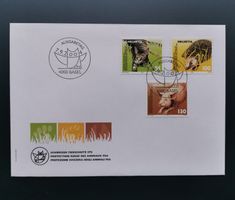 Schweiz FDC Sondermarken Tierschutz STS, 2004