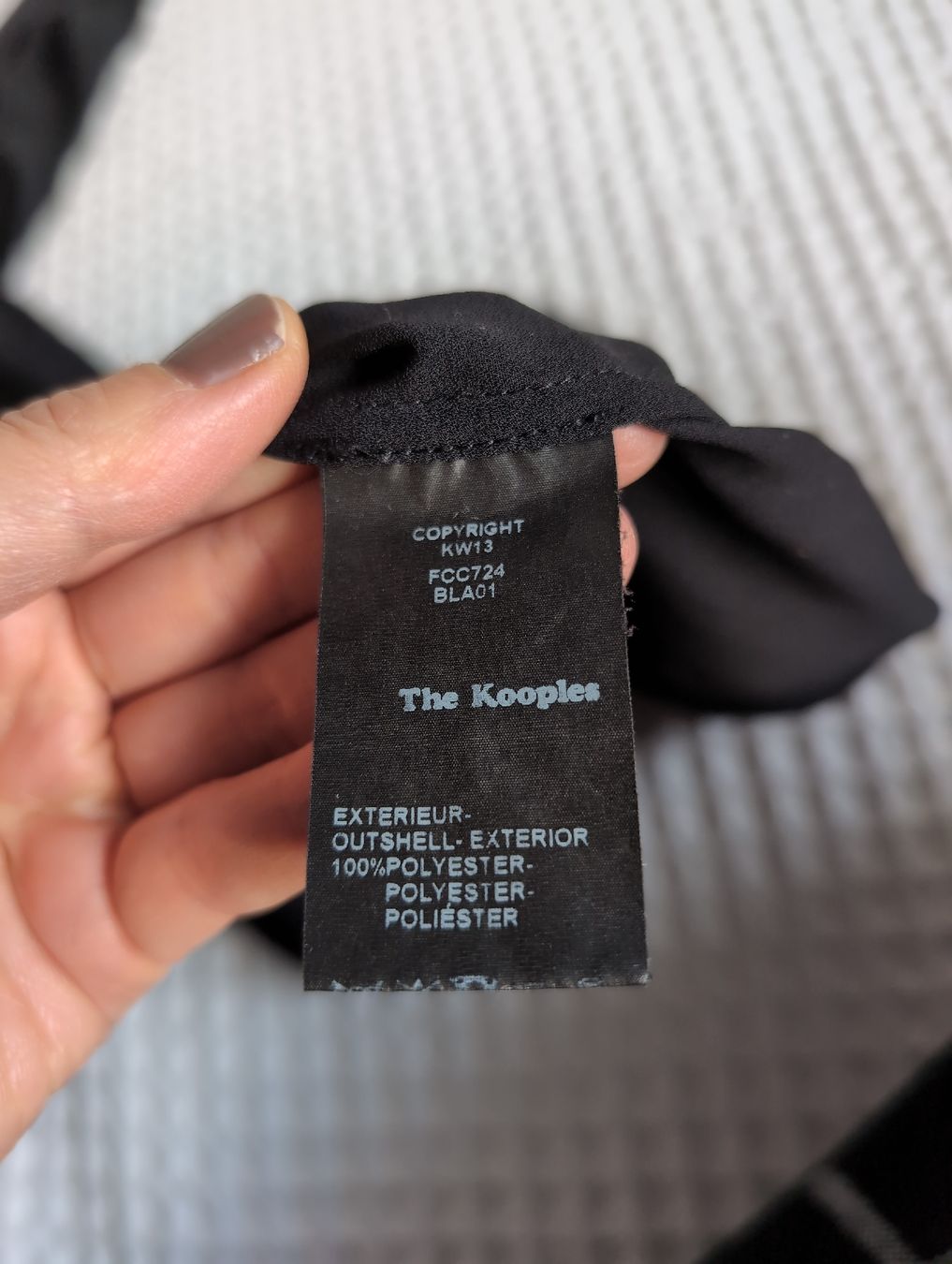 Kooples Camicette: The Kooples Black Ruffle Blouse - XS - Polyester – Usato da Glis venduto da livespringly 6