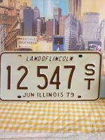 Alte USA Nummernschild Illinois 1979, Rarität für Sammler!