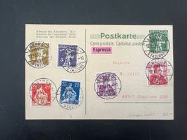 AK 12.12.12. mit 7 Marken und Stempel  selten   (G449)
