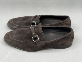 Salvatore Ferragamo Loafer Wildleder Braun Herren 2x getrage