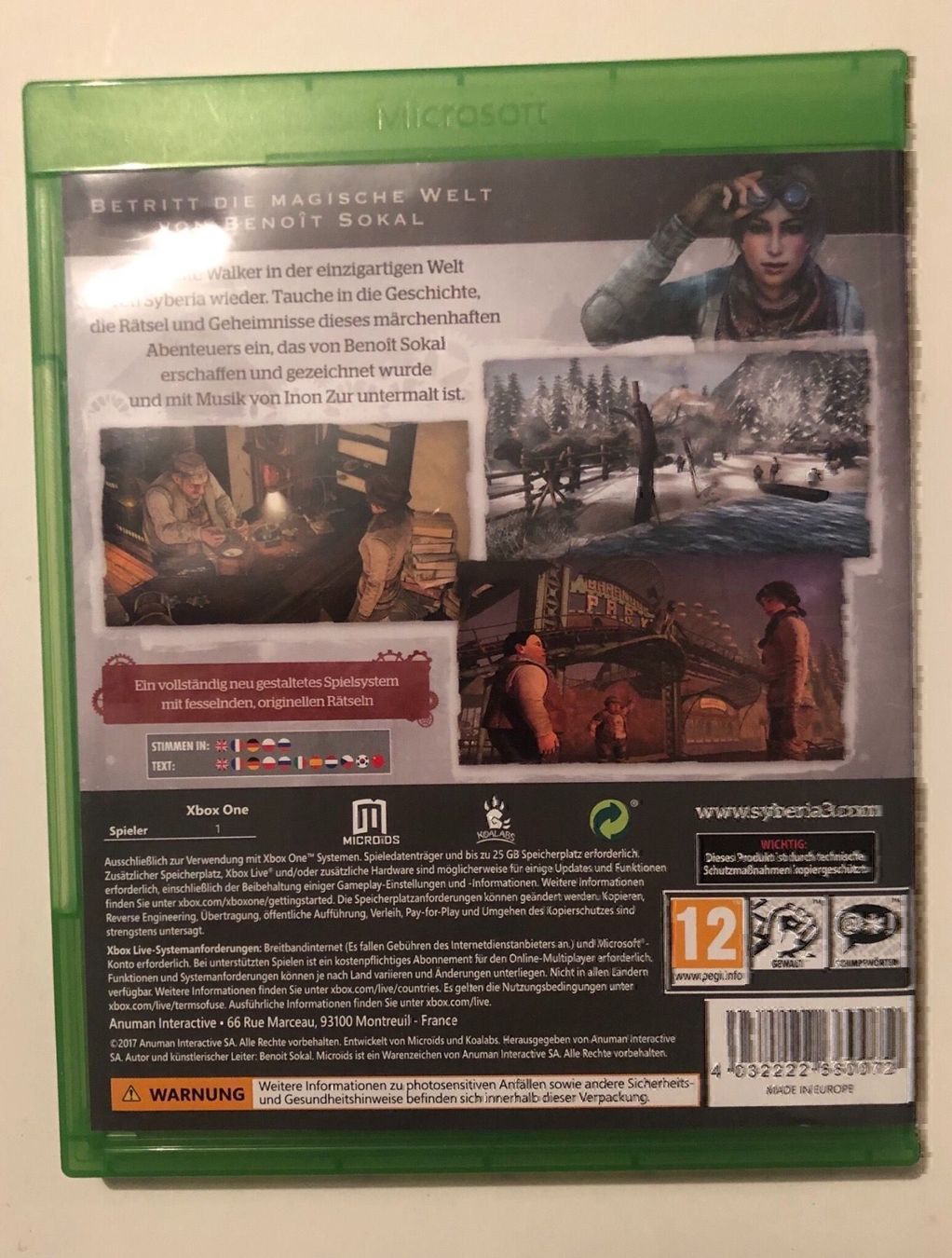 Jeux: Syberia 3 Xbox one – D'occasion à Kestenholz par Mad18 1