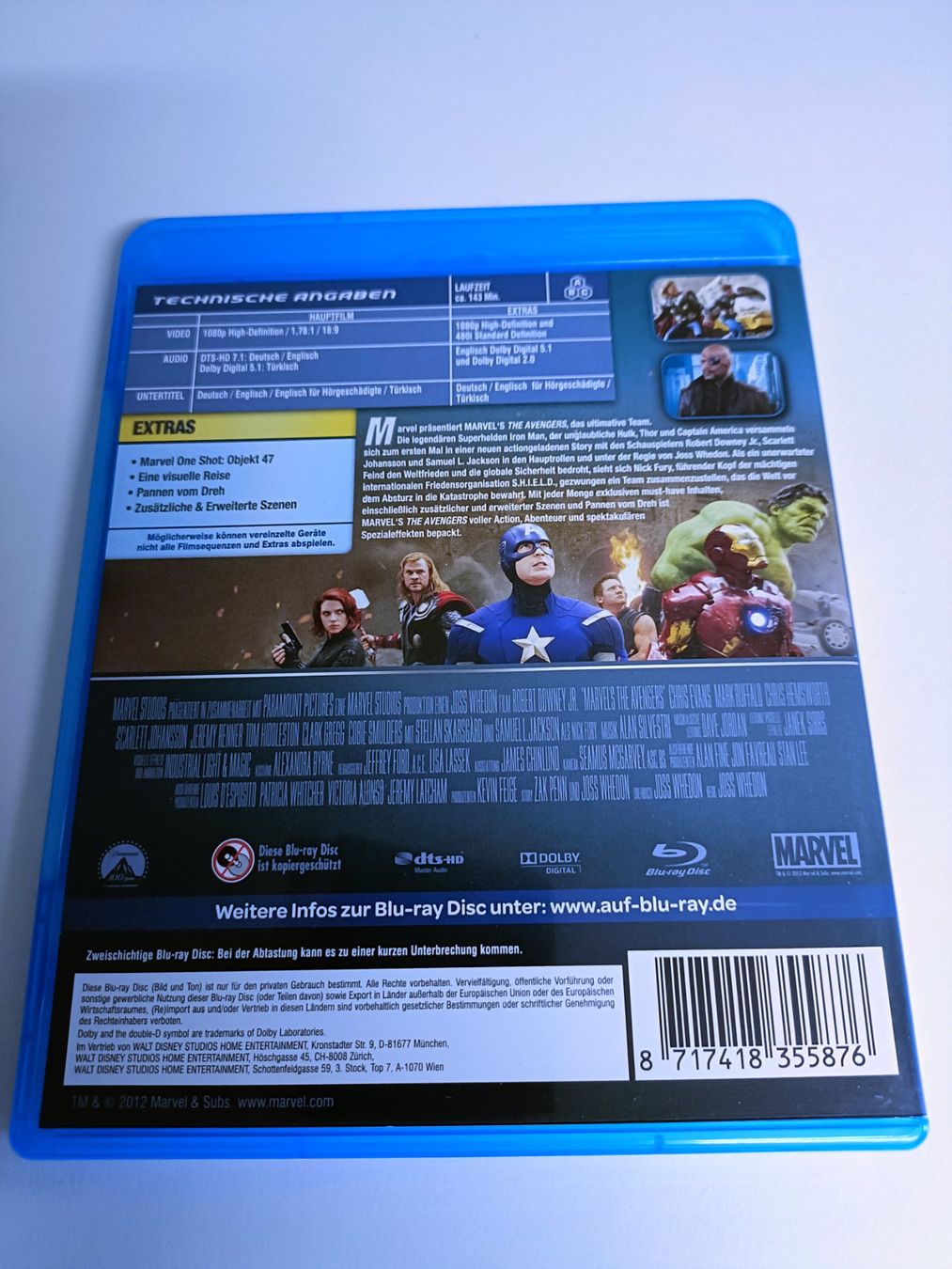 Tutti i DVDs: Marvel's The Avengers [Blu-ray] – Nuovo (secondo la descrizione) da Köniz venduto da Movieportal007 1