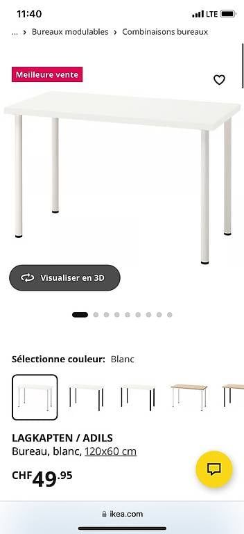 Ikea Armadi: Armoire, bureau, chaise, lit, miroir à vendre – Usato da Genève venduto da aelle_r17e 1
