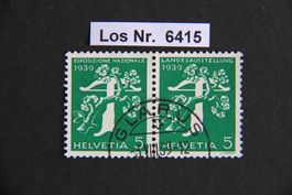 CH 1939 Paarung sauber gestempelt                   Los 6415