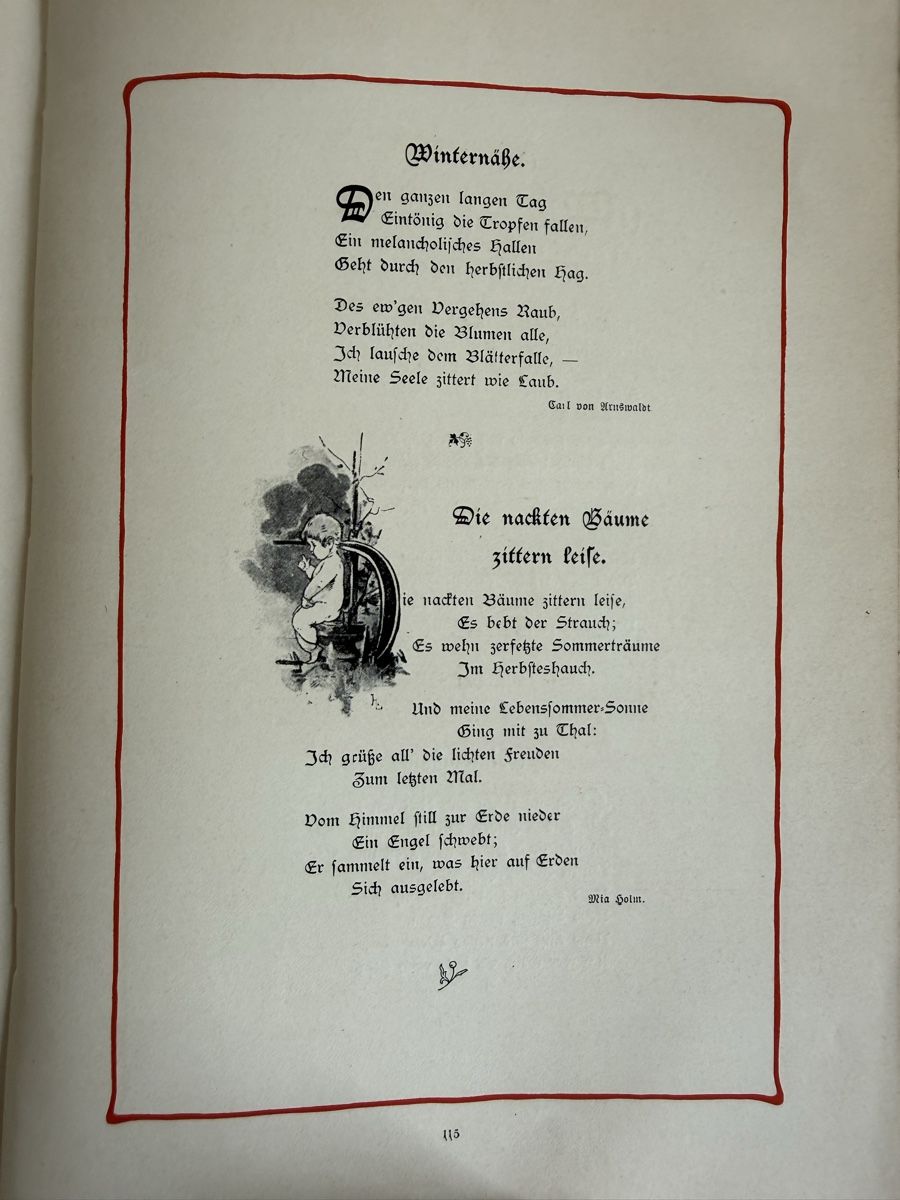 Libri: KNOSPEN & BLÜTHEN Jugendstil Lyrik Buch – Usato da Konolfingen venduto da petzipetz 8