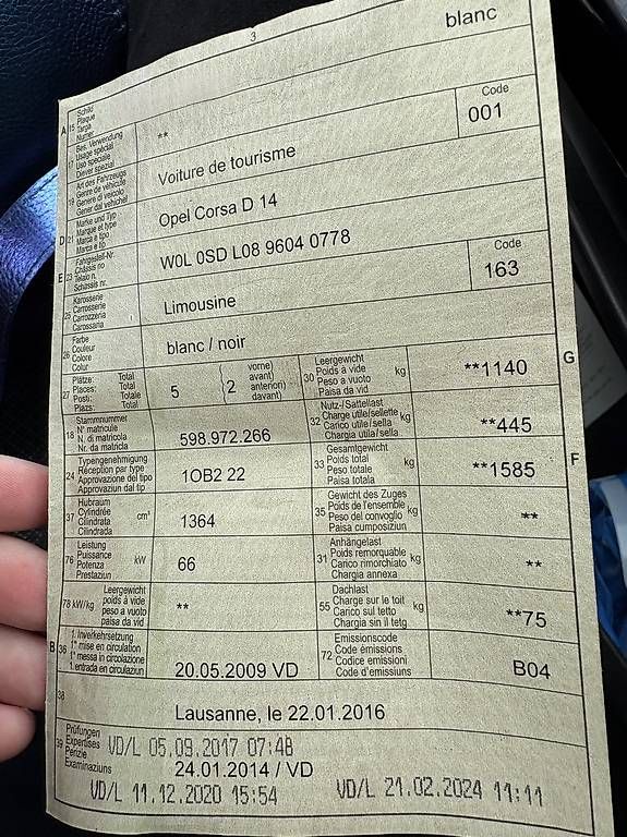 Automobili: À vendre en état – Usato da Cossonay-Ville venduto da lolita1977 2