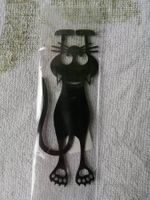 Lesezeichen Buch Katze schwarz