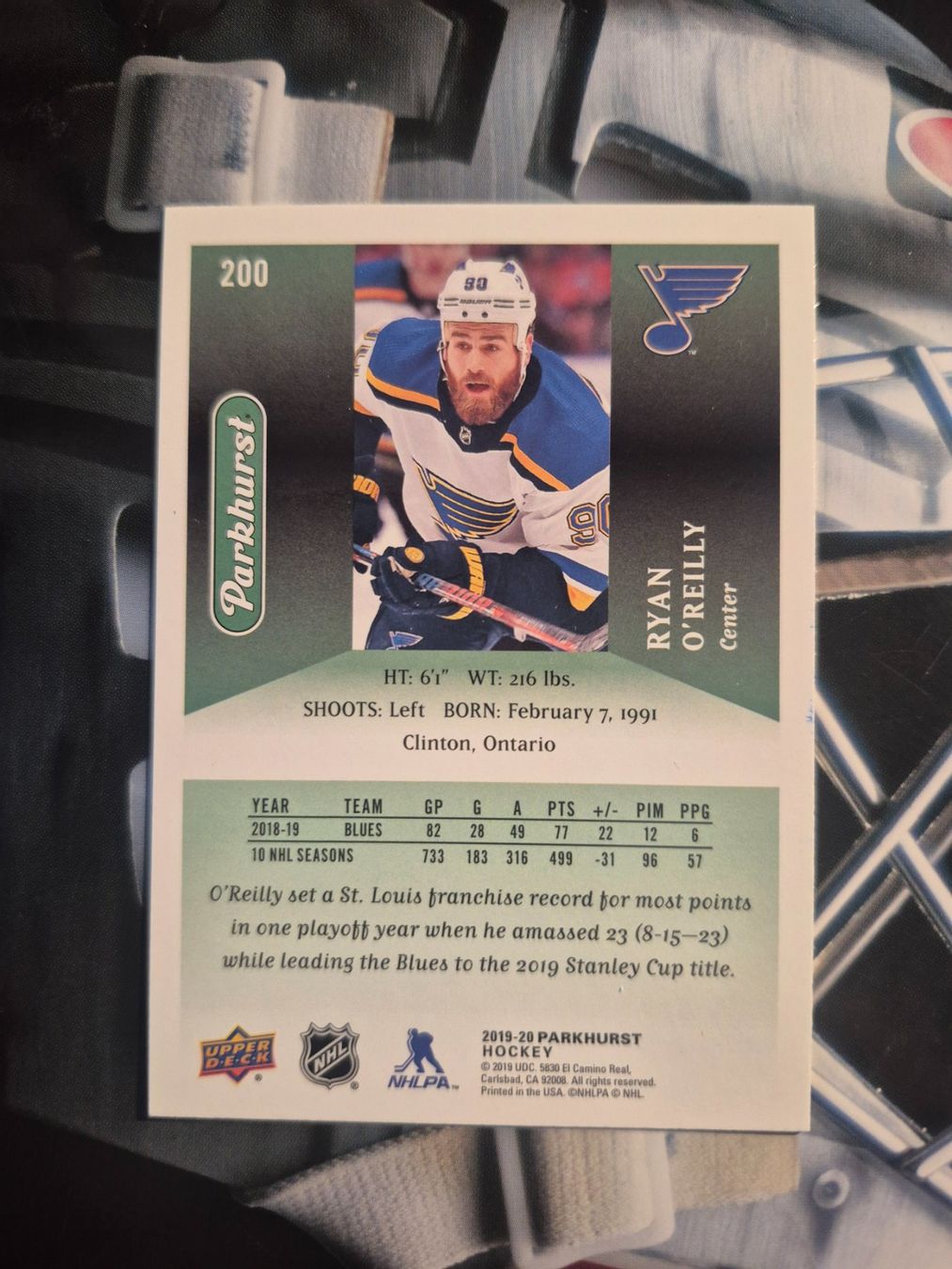 NHL Sammelbilder & Trading cards: NHL Ryan O`Reilly St. Louis Blues – Gebraucht aus Treiten von Sauber73 1