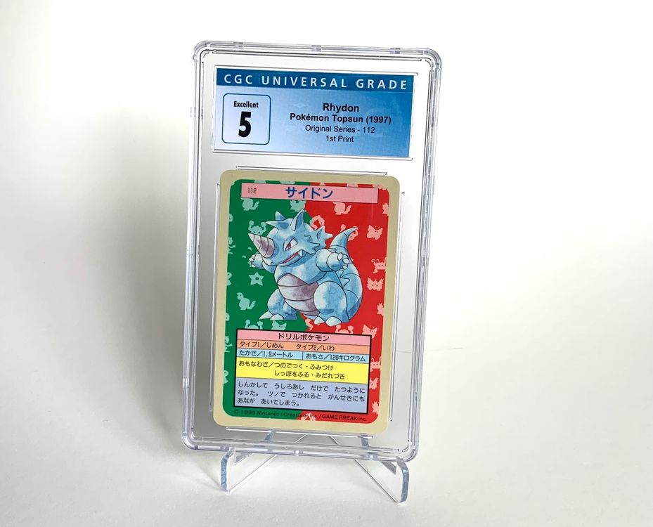 Pokemon Topsun Rhydon 1st edition 1997 Blue Back 112 🔥 (Neu (gemäss ...