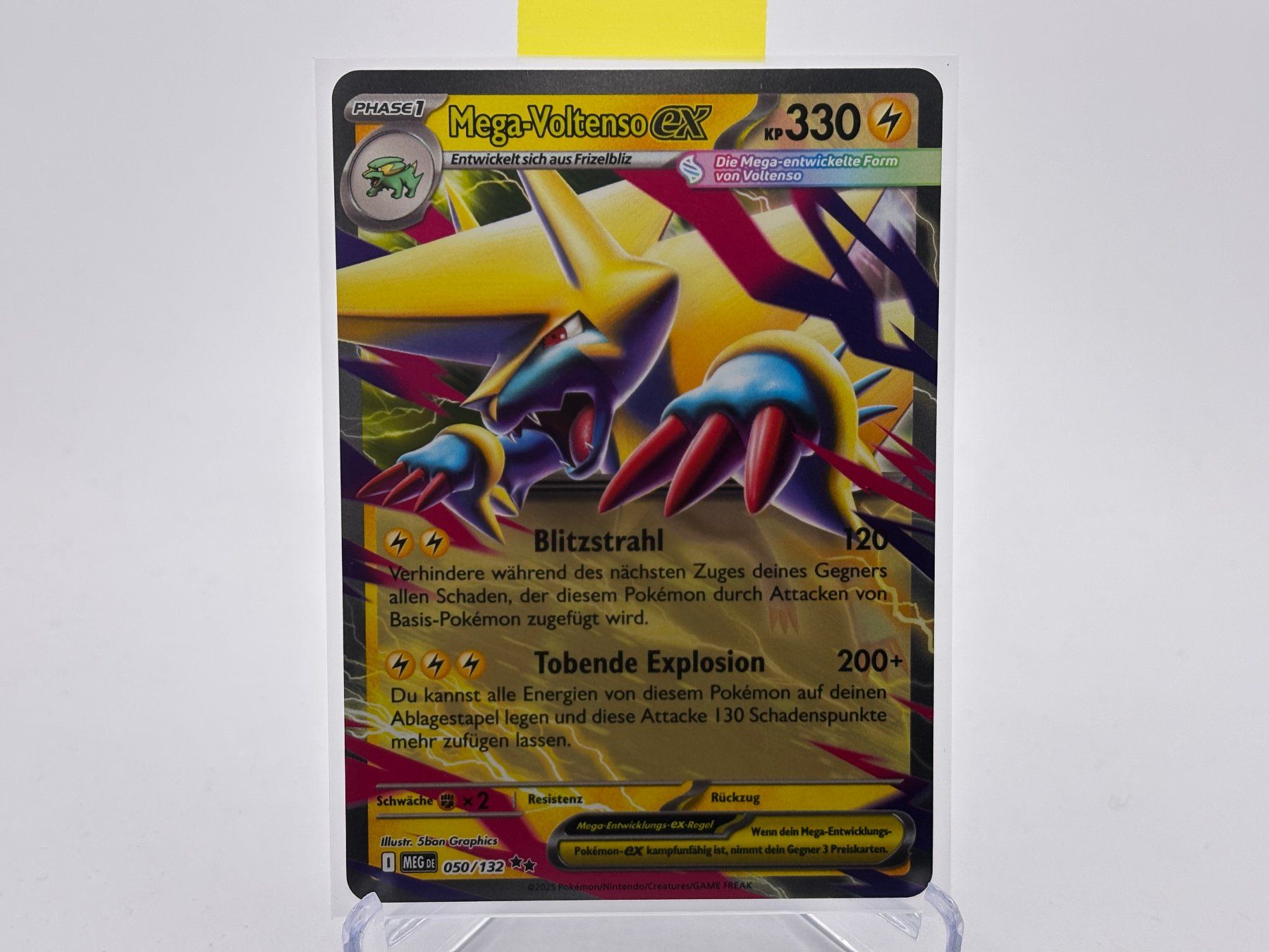 Pokémon Sammelbilder & Trading cards: Mega-Entwicklung - Mega Voltenso ex  (MEG 50) - DE – Neu (gemäss Beschreibung) aus Allschwil von Bullach