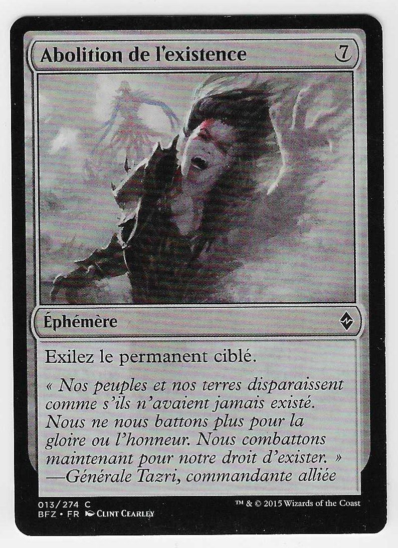 Magic The Gathering Carte collezionabili: [MTG] Scour from Existence [fr] – Usato da Nyon venduto da LucidumMTG