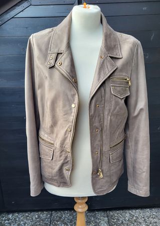 Veste en cuir d'agneau