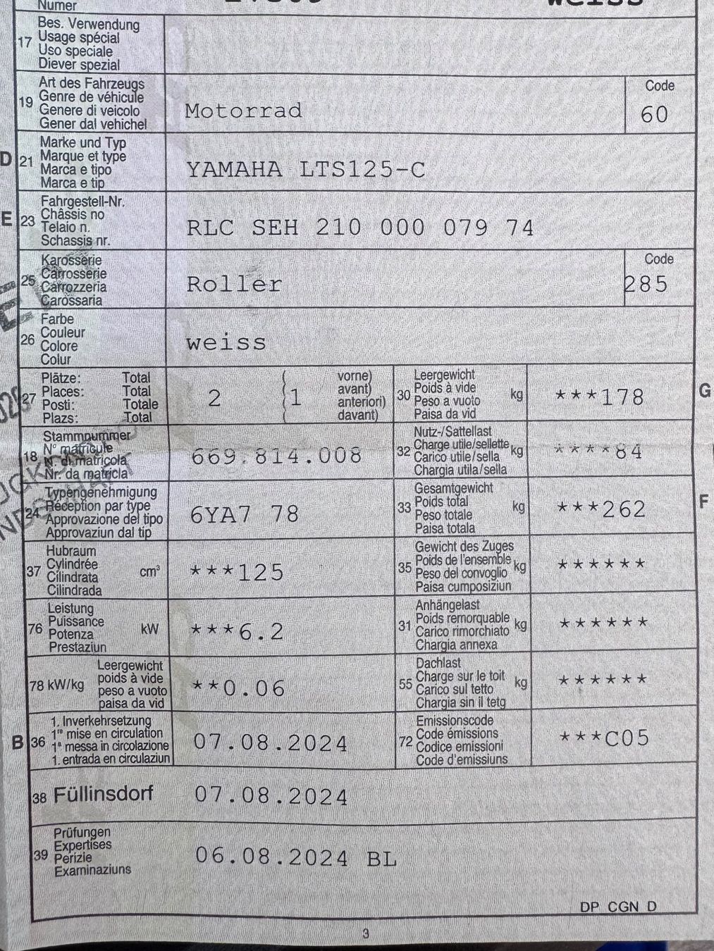 Yamaha Scooters: Yamaha LTS125-C – Gebraucht aus Zürich von Sparta365 7