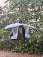 Vogelfutterautomat hängend grau neuwertig
