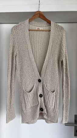 Hollister Strickjacke beige Gr. S