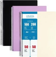 ONAVIA Collegeblock A4 3er-Set 100 Blatt Neu