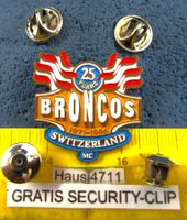 HD PIN HARLEY-DAVIDSON MC BRONCOS 25YEARS GEPRÄGT