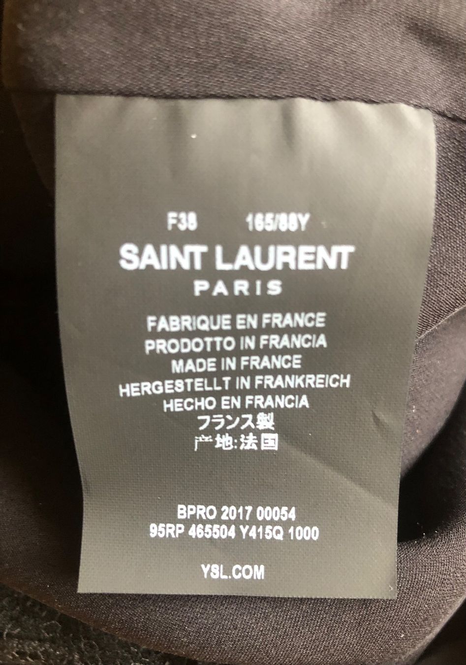 Saint Laurent Vestiti: Saint Laurent, robe noire soirée – Usato da Genève venduto da dachaw 6