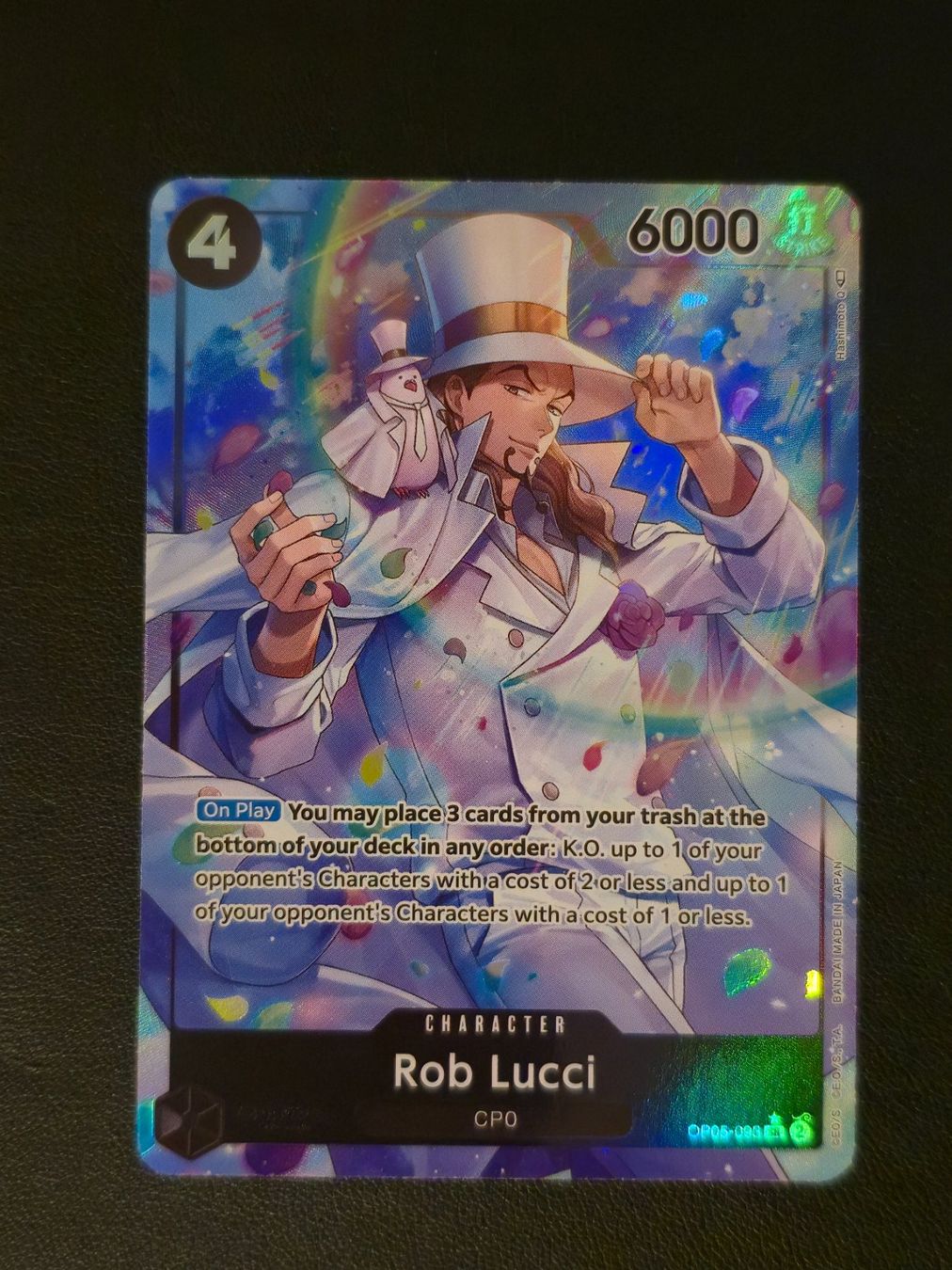 Bandai Carte collezionabili: Rob Lucci — OP05-093 – Nuovo (secondo la descrizione) da Cointrin venduto da NexaTCG