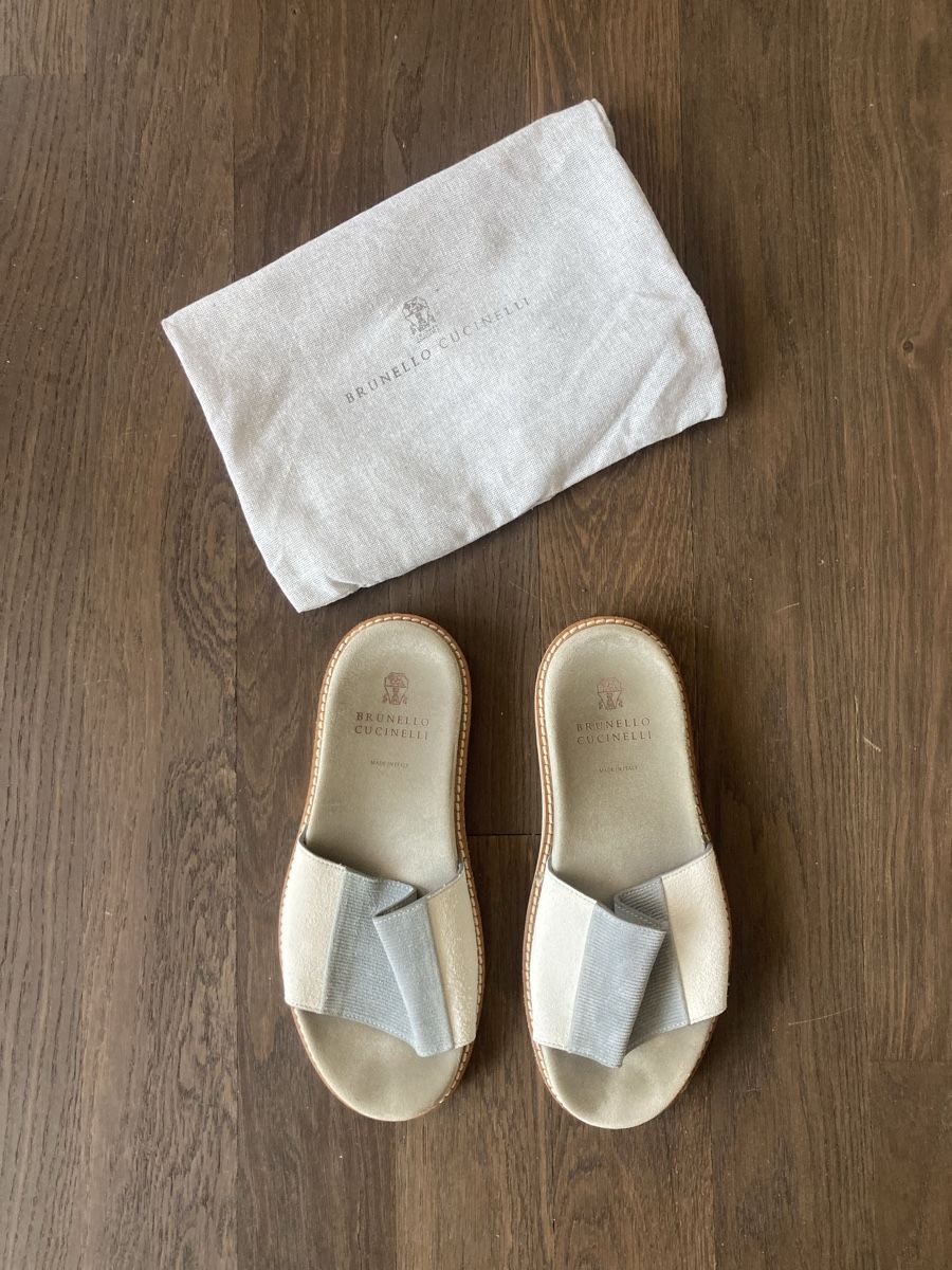 Brunello Cucinelli Scarpe da uomo: Brunello Cucinelli Herren Pantoletten Gösse 41 – Usato da Zürich venduto da mainau16