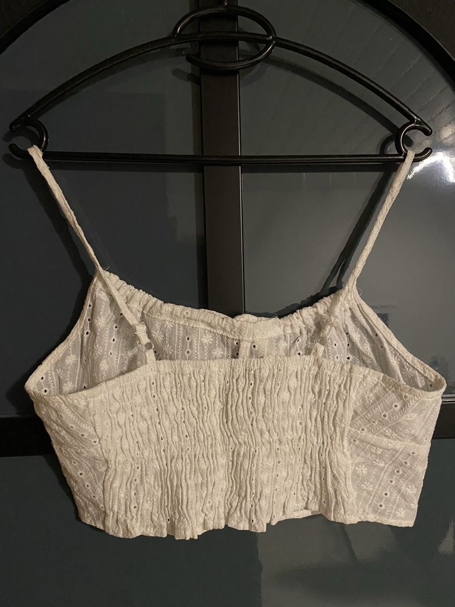 Tops: Spagettiträger Top, Weiss, Grösse M – Neu (gemäss Beschreibung) aus Sitterdorf von SecondHandRe 1