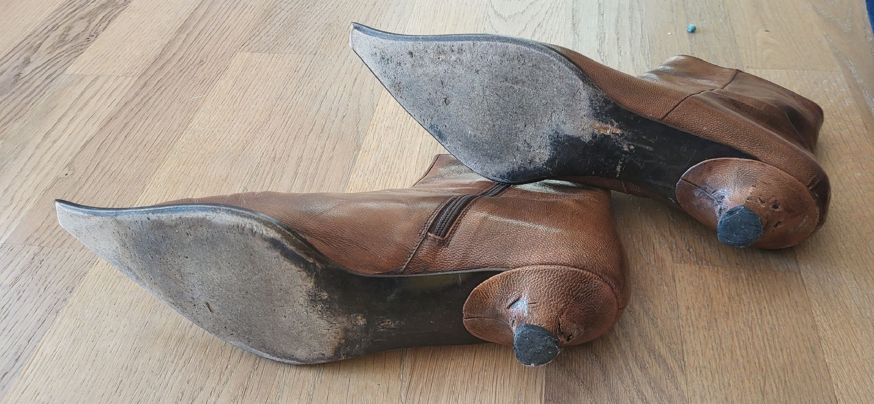 Scarpe da donna: spitze braune Stiefeletten Damen, Gr 40.5, Echtleder – Usato da Sennhof venduto da patrikbi 3