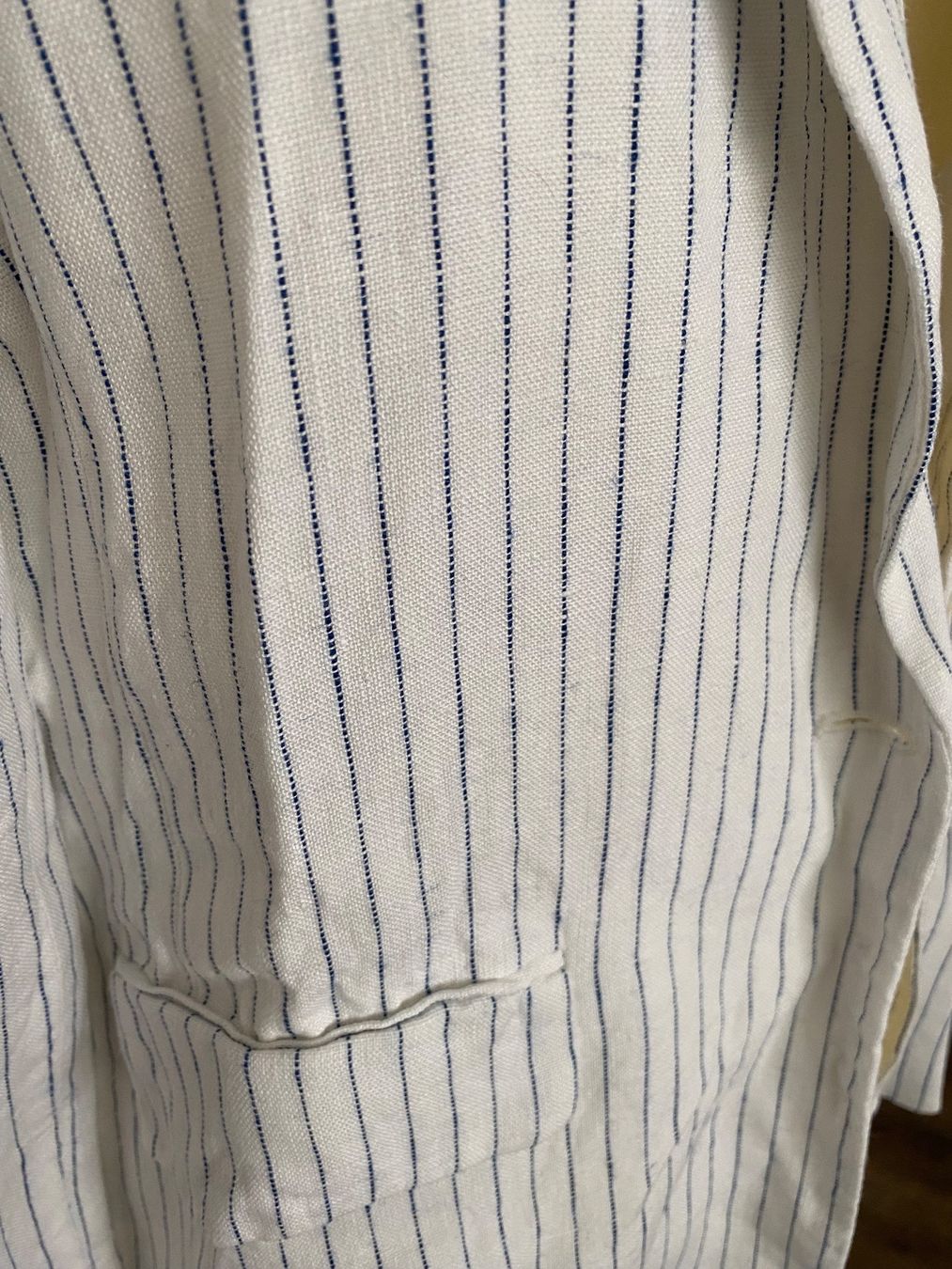 Mango Anzüge & Kostüme: Mango Blazer Leinenmix gestreift Gr. S oversize ungetragen – Neu (gemäss Beschreibung) aus Wolfwil von Piccola87 1