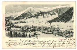 Relief-AK Davos, Totalansicht im verschn
