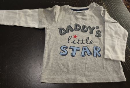 Kinder Langarmshirt "Daddy's little star"