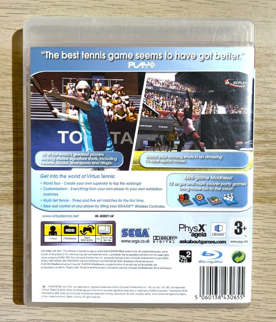 Sega Jeux: Virtua Tennis 3 PS3 – D'occasion à St. Gallen par Alpine.Arcade 1