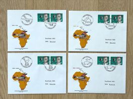 FDC Afrikaflüge Walter Mittelholzer 1977