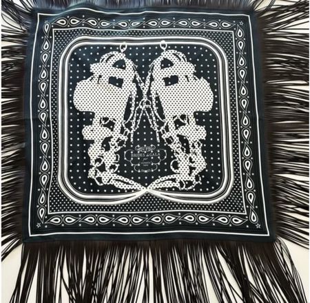 Hermes fringes bandana neu