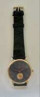 Montre Grovana cadran bleu boitier doré état moyen