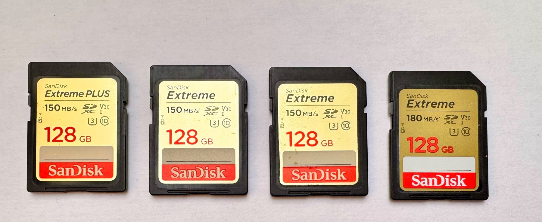 Sandisk Speicherkarten: 10 x SanDisk SD Cards 128GB – Gebraucht aus Hermetschwil-Staffeln von Mobile2013 1