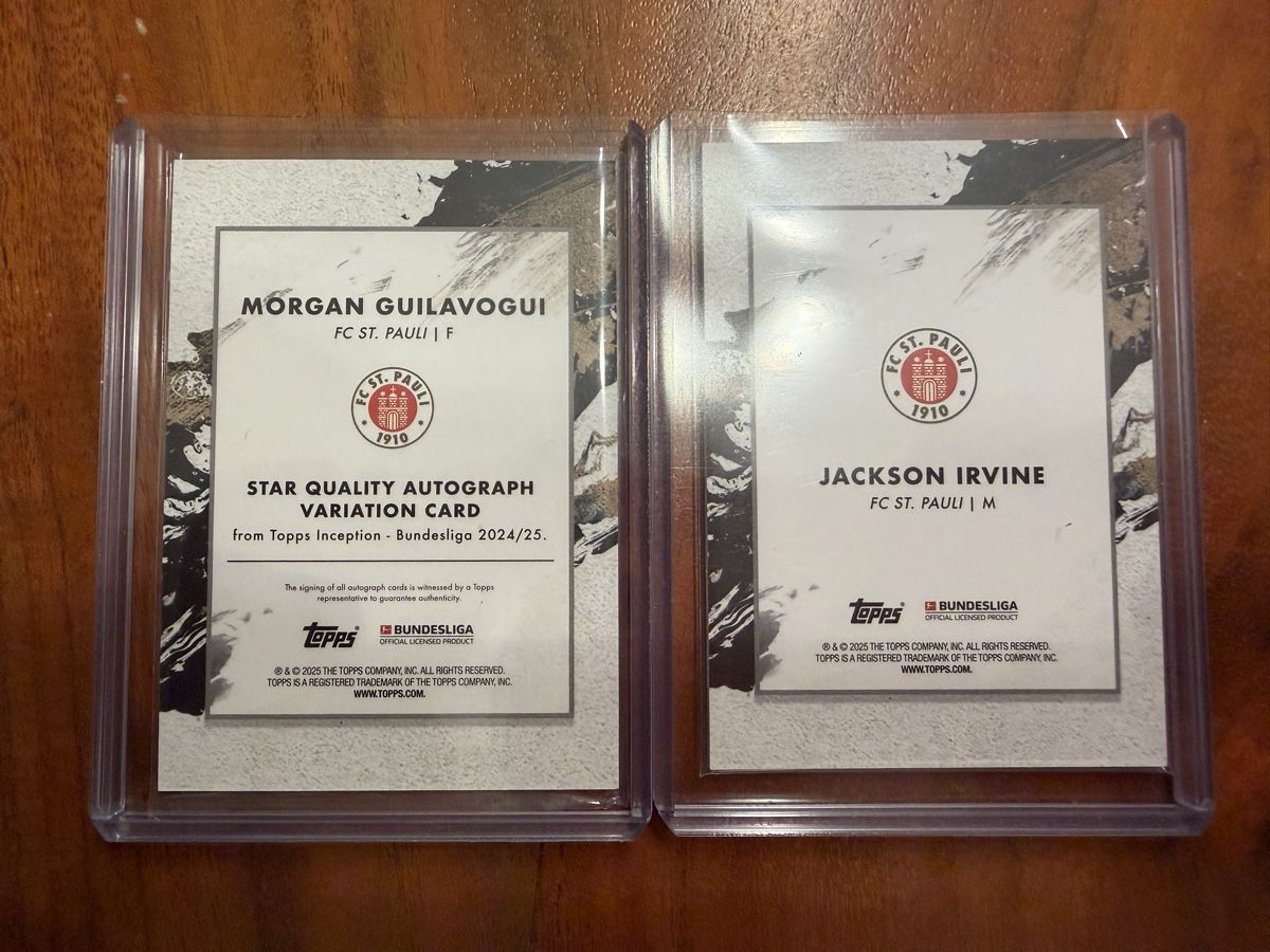 Cartoline: FC St. Pauli Autogrammkarten: Guilavogui & Irvine – Nuovo (secondo la descrizione) da Rümikon AG venduto da butti3 1