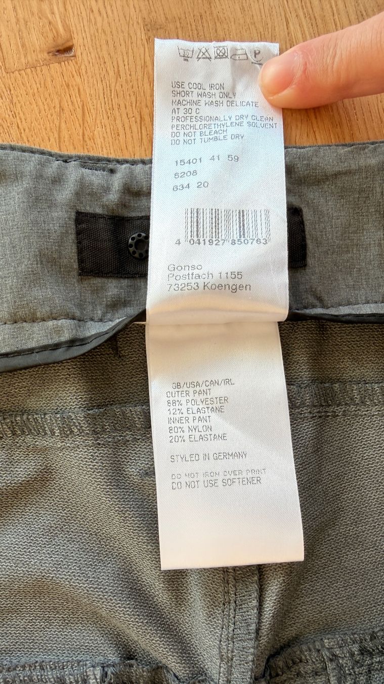 Hosen: Shorts - GONSO grau Gr. XXL Bermuda Softshell Wander – Gebraucht aus Winterthur von Secondhand-Family 5