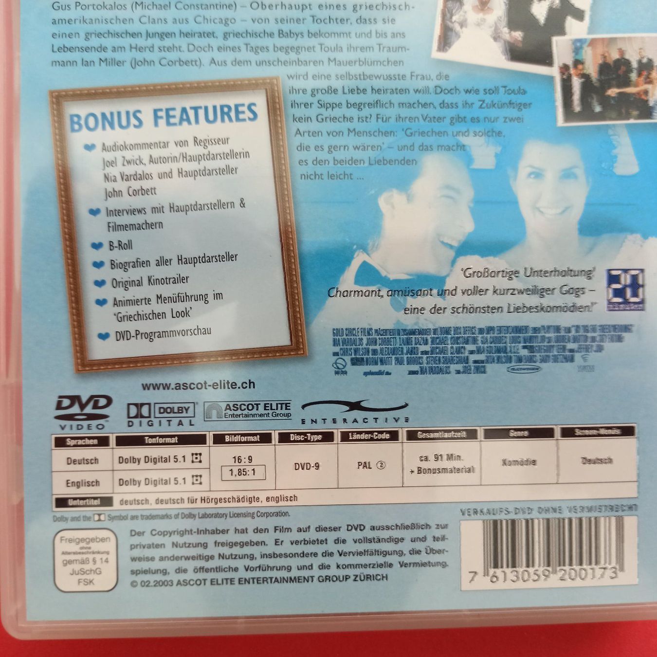 Tutti i DVDs: My Big Fat Greek Wedding – Usato da Dübendorf venduto da kb86_MOVIE 2
