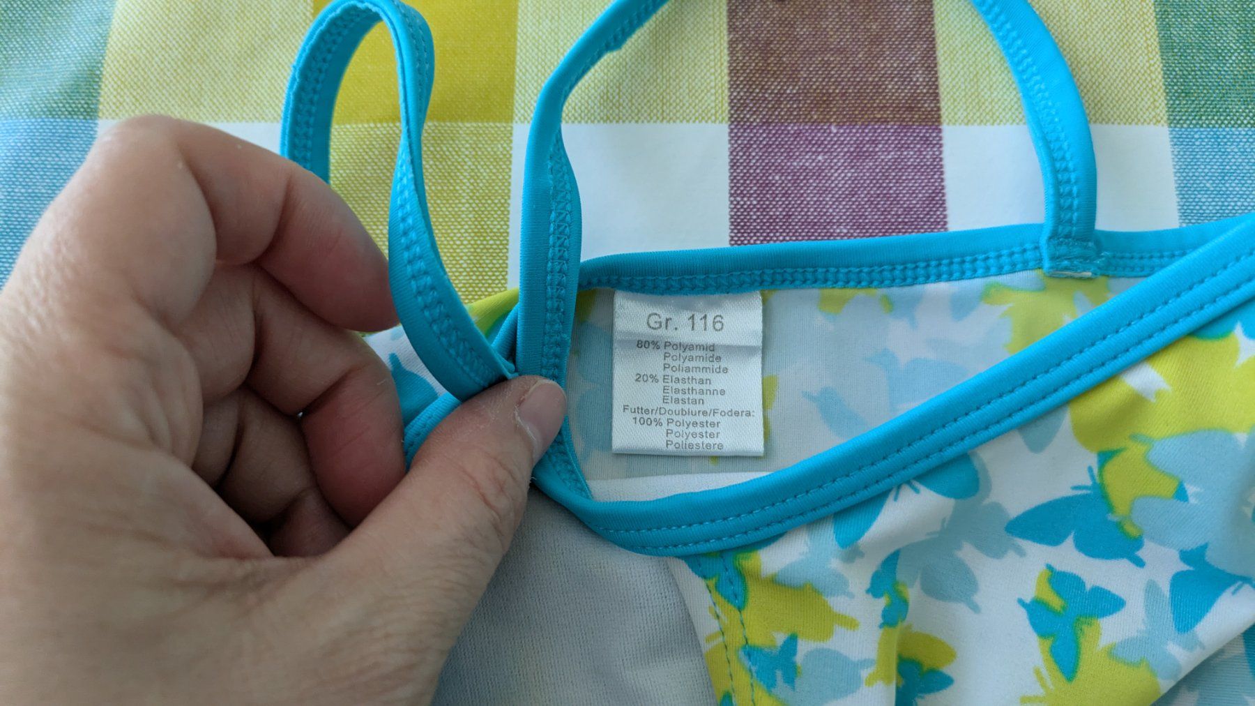 Badekleider & Bikinis: Süsses Badekleid mit Schmetterlingen - 116 – Gebraucht aus Staufen von Fleby84 2
