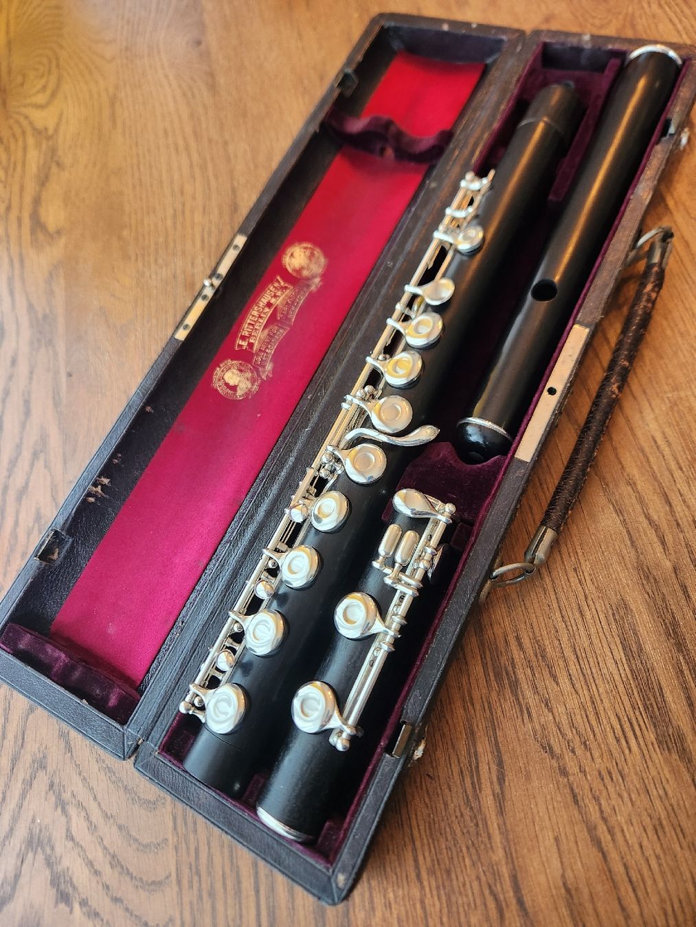 Vintage Strumenti musicali: Böehm & Mendler holz querflöte – Usato da Gränichen venduto da flutelier 6
