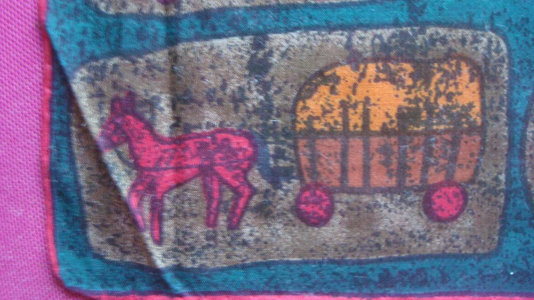 Sonstige Kleidung & Accessoires: Taschentuch Vintage "Landwirtschaft" handrolliert – Gebraucht aus Münchenstein von Pesci6 2