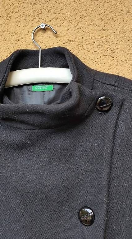 Benetton Cappotti: Manteau noir Benetton – Usato da Genève venduto da clairedupraz 2